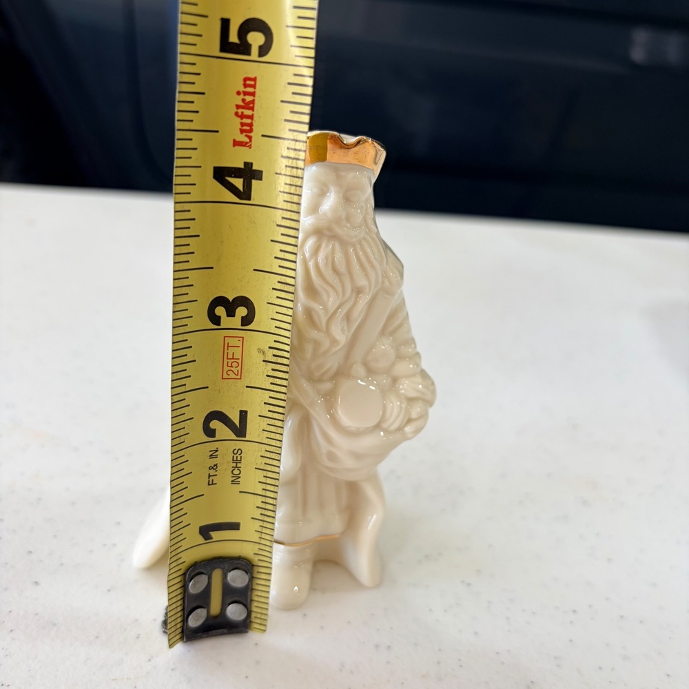 Lenox‎ Ivory China Santa Claus Figurine Gold Trim 4.5 Inch Holiday Decor - Picture 8 of 10